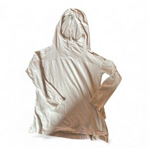 Lou & Grey Signature Soft Pullover Hoodie – Ivory/Cream Neutral – Size XS